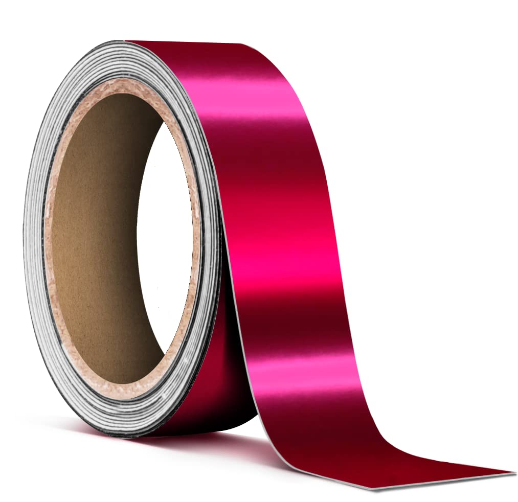 Satin Chrome Pink Tape Chrome Deletes 1 Inch Thick