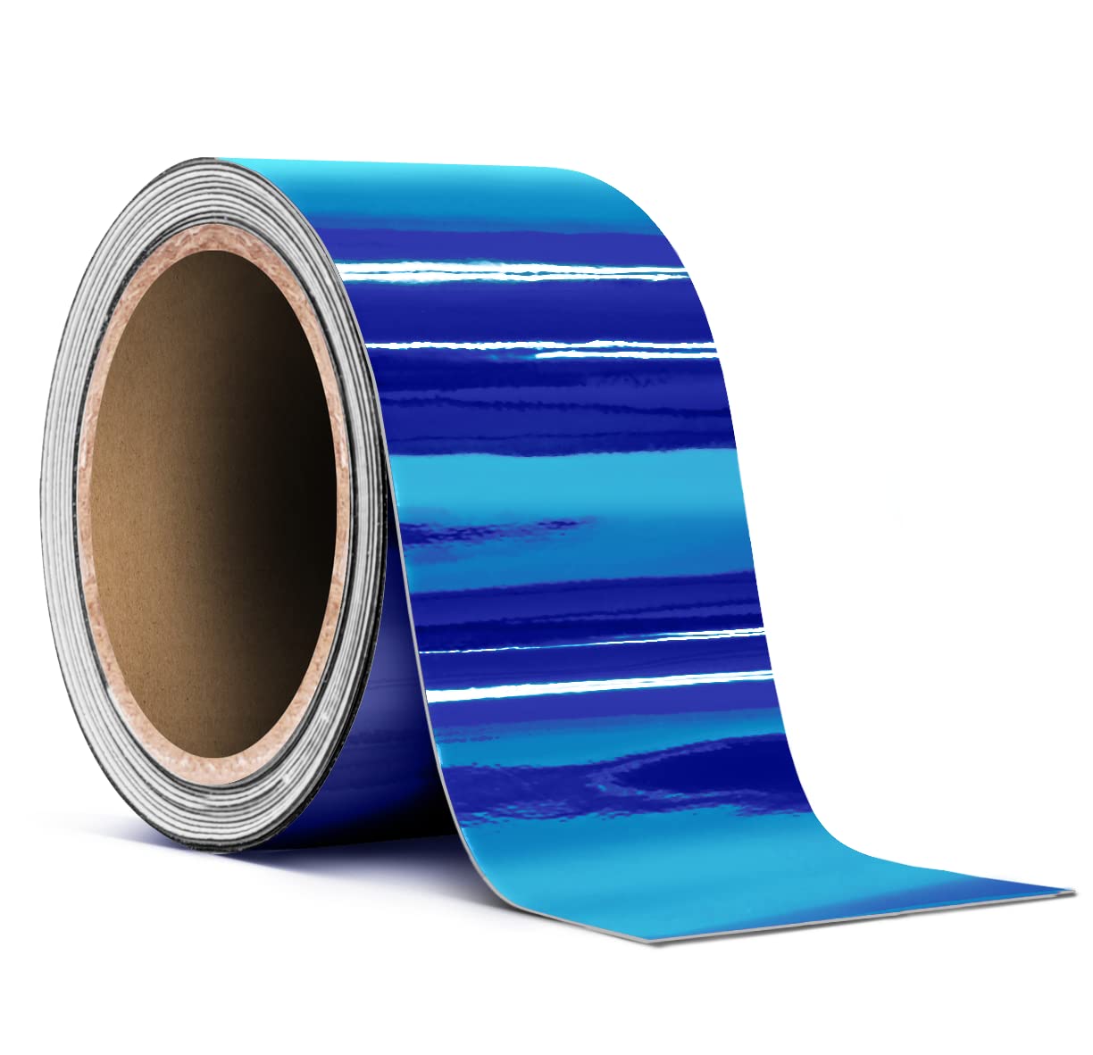 Blue Mirror Chrome Tape Roll 2 Inch Thick