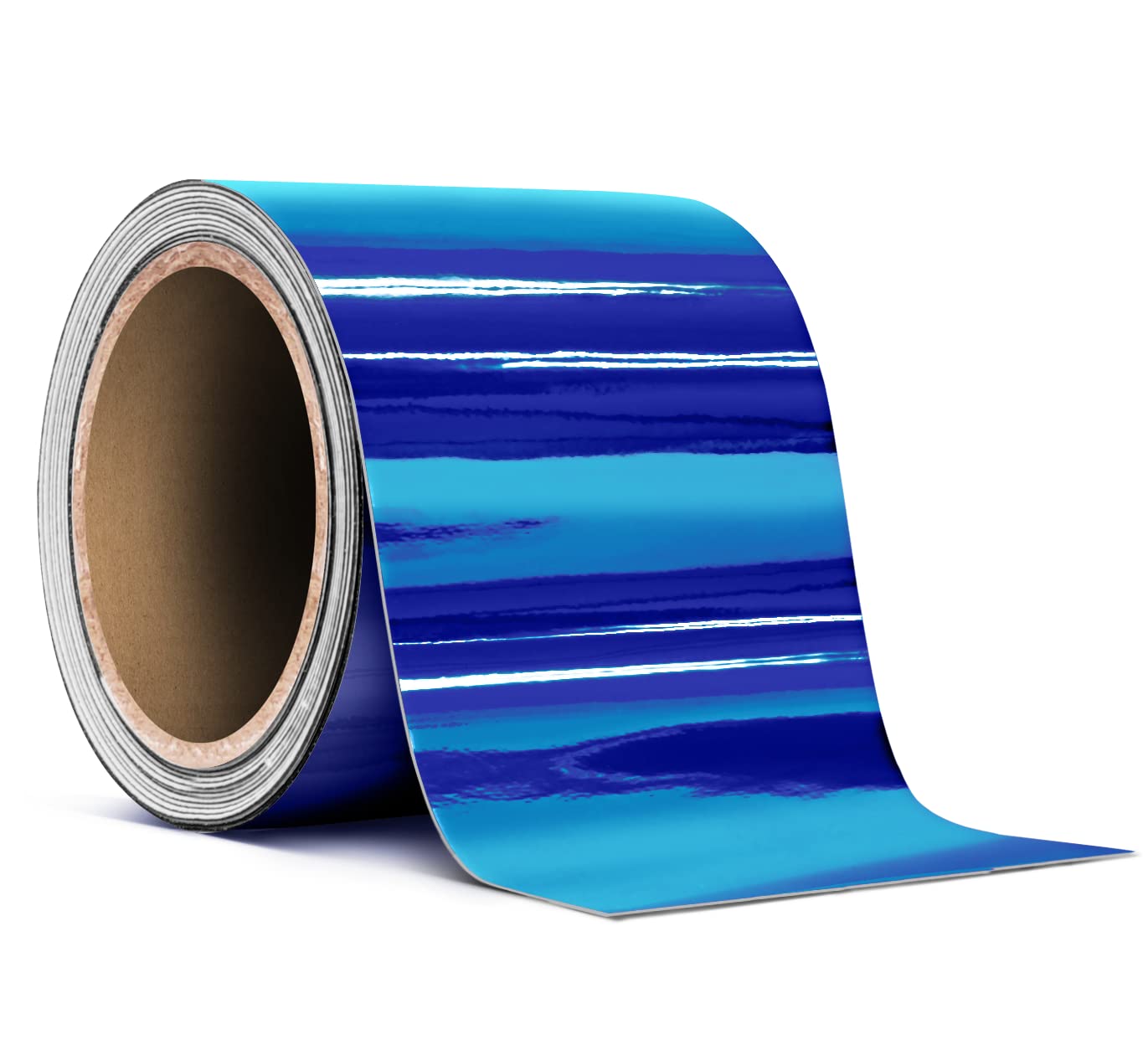 Blue Mirror Chrome Tape Roll 3 Inch Thick