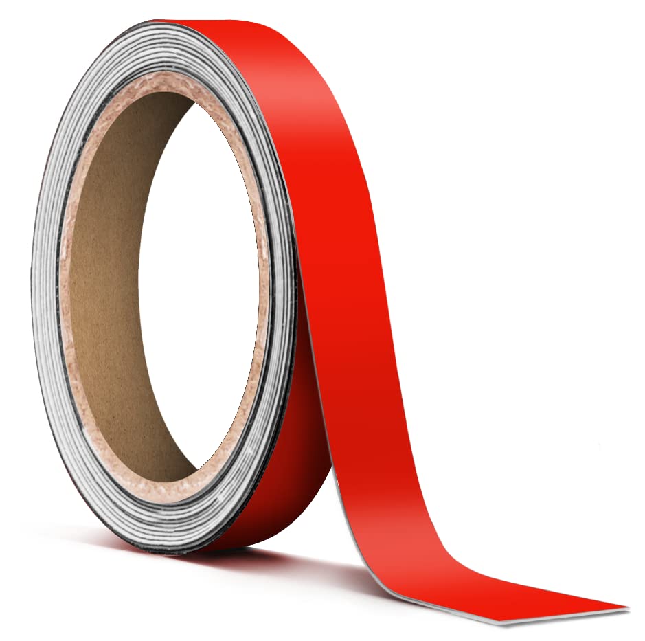 Matte Red Tape Roll for Chrome Deletes 1/2 Inch Thick