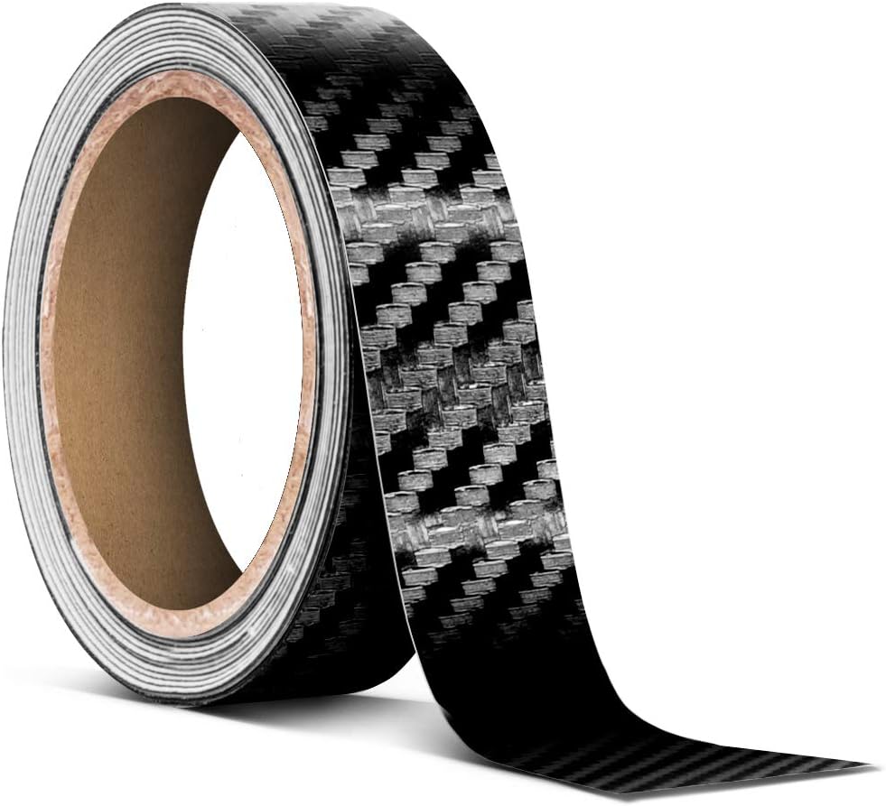 VViViD White Carbon Air-Release Adhesive Vinyl Pinstripe Tape Roll (3 Inch x 20ft VViViD White Carbon Air-Release Adhesive Vinyl Pinstripe Tape Roll (3 Inch x 20ft
