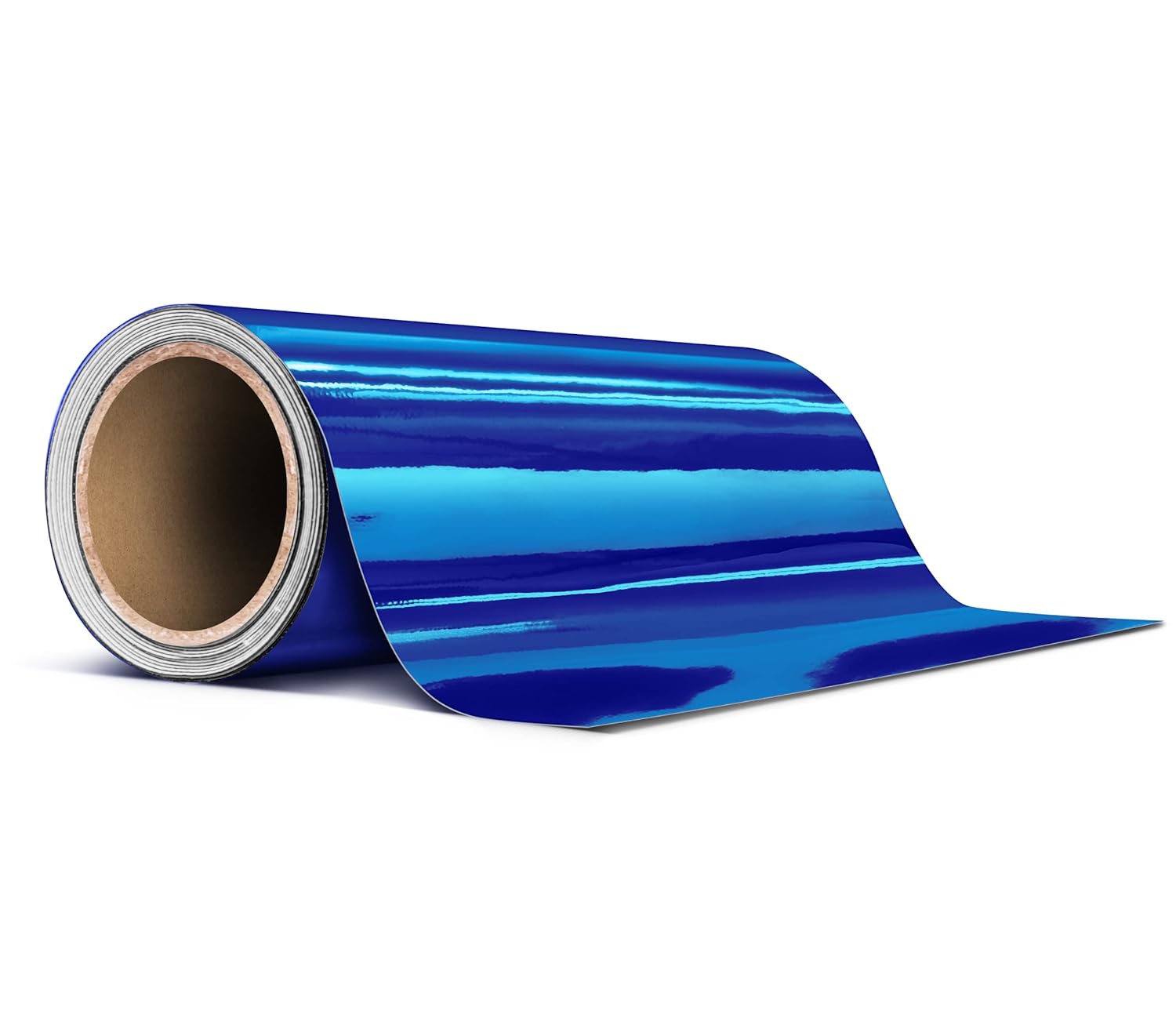 Blue Mirror Chrome Tape Roll 6 Inch Thick
