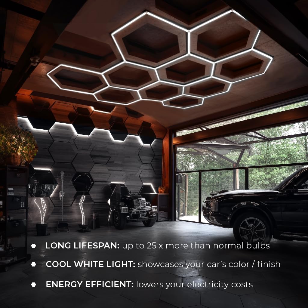 VViViD HEX-LED Modular Garage Lights + Booster Pack - 0