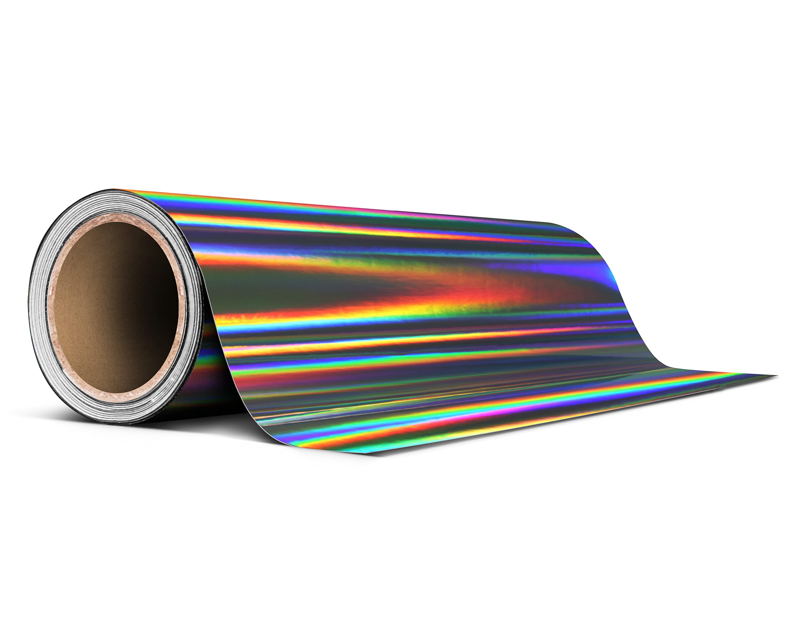 Black Holographic Lazer Chrome Tape Roll 8 Inch Thick