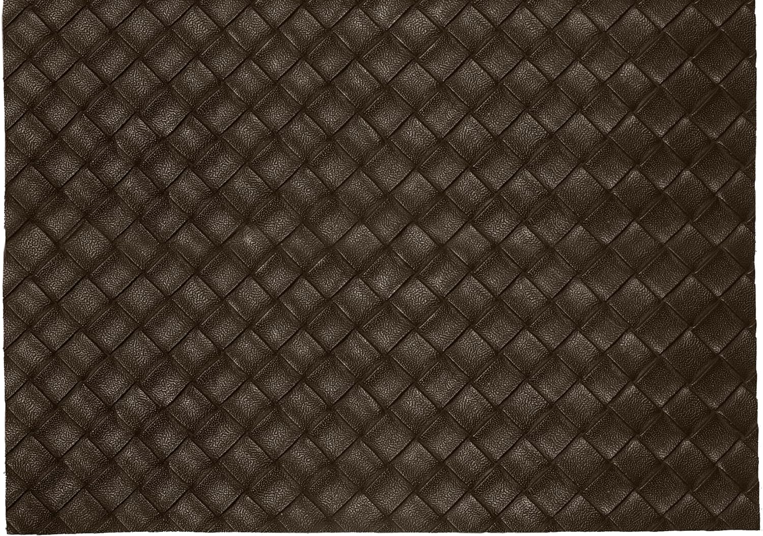 VViViD Artificial Marine Brown Leather Embossed Lattice Weave Vinyl (25ft x 54") - W.D