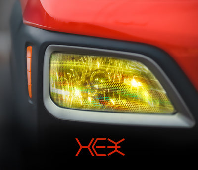 BIO HEX+ Micro Yellow Air-tint® Headlight Tint - The VViViD Vinyl Wrap Shop