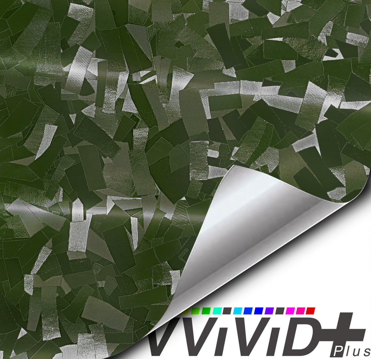 VViViD+ Patternless Army Green Stealth Camo