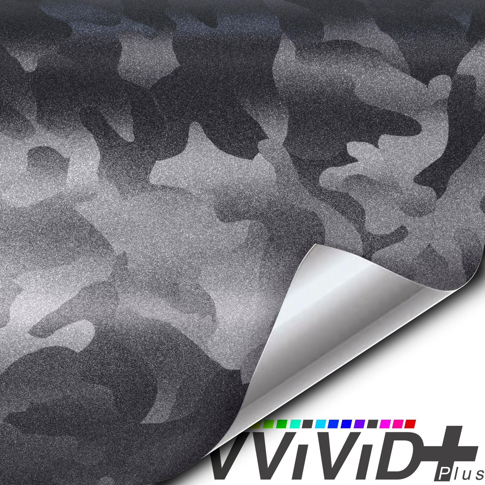 VViViD+ Ghost Metal Dark Grey Stealth Camo - The VViViD Vinyl Wrap Shop