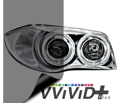 VViViD+ Light Smoke Air-tint® Headlight Tint - The VViViD Vinyl Wrap Shop