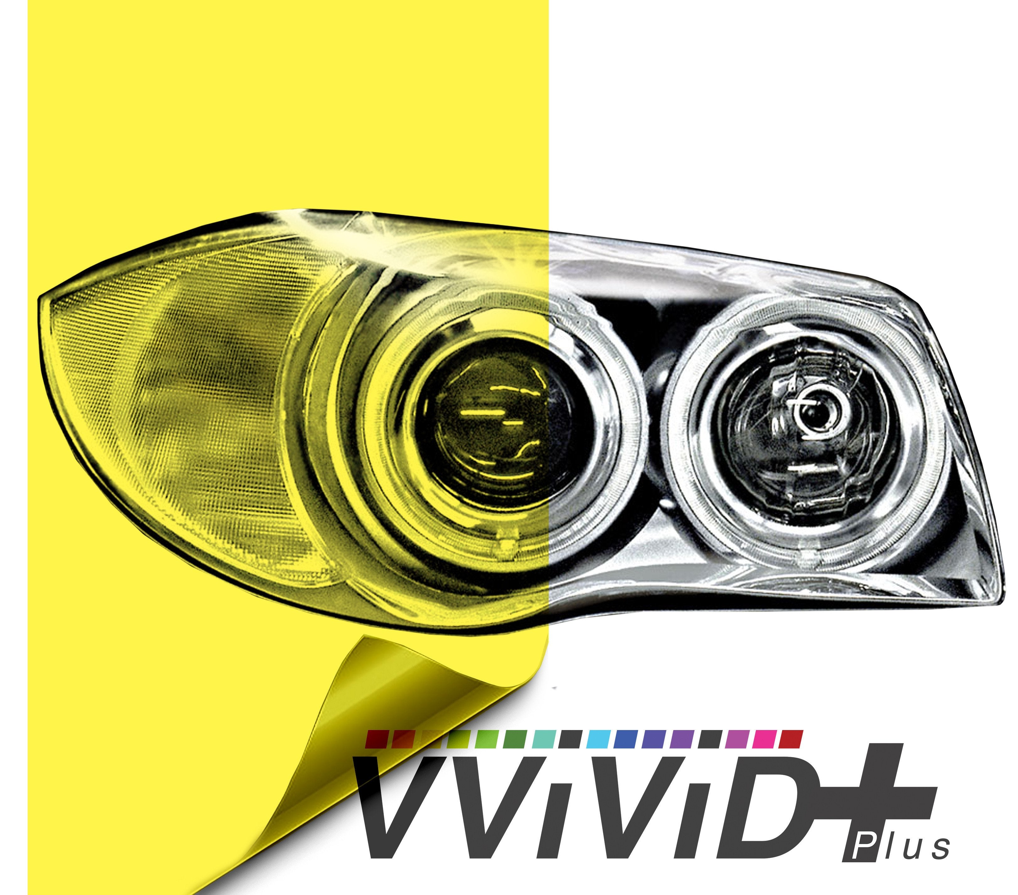 VViViD+ Yellow Air-tint® Headlight Tint - The VViViD Vinyl Wrap Shop