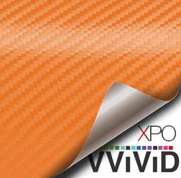 Orange Dry Carbon Architectural ( interior use only ) - The VViViD Vinyl Wrap Shop