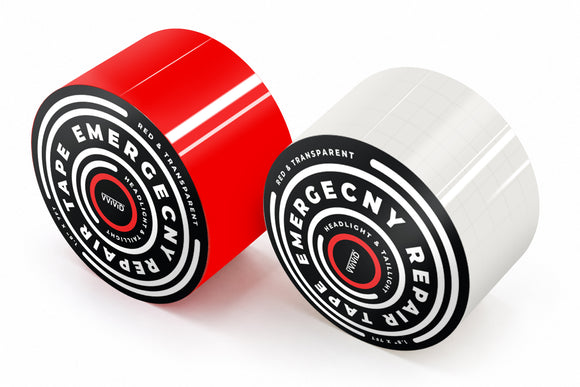 Headlight & Taillight Adhesive Repair Tape (Red & Transparent)