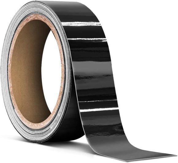 Black Mirror Chrome Tape 1 Inch Thick