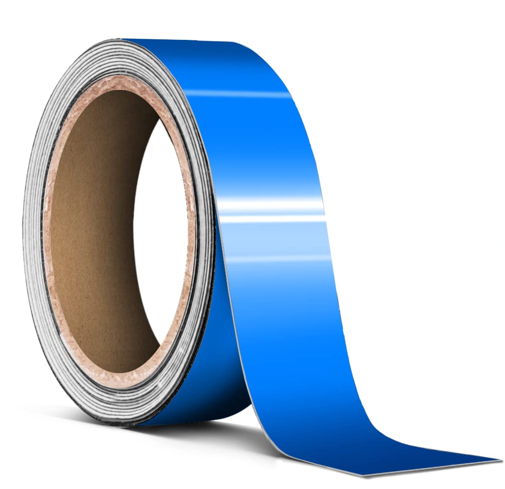 Gloss Smurf Blue Tape Chrome Deletes 1 Inch Thick
