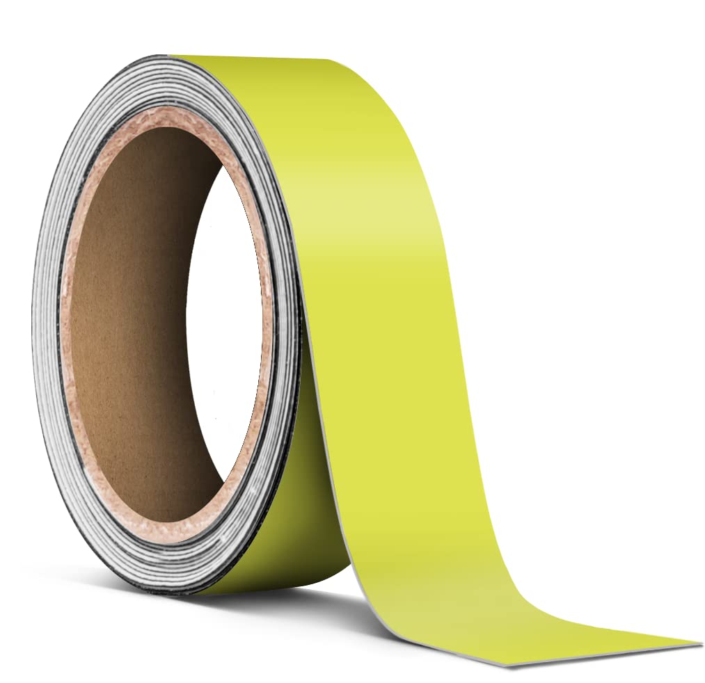 Matte Yellow Tape for Chrome Deletes 1 Inch Thick
