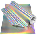 DECO65 Chrome Rainbow Lazer Holographic Permanent Craft Film-10