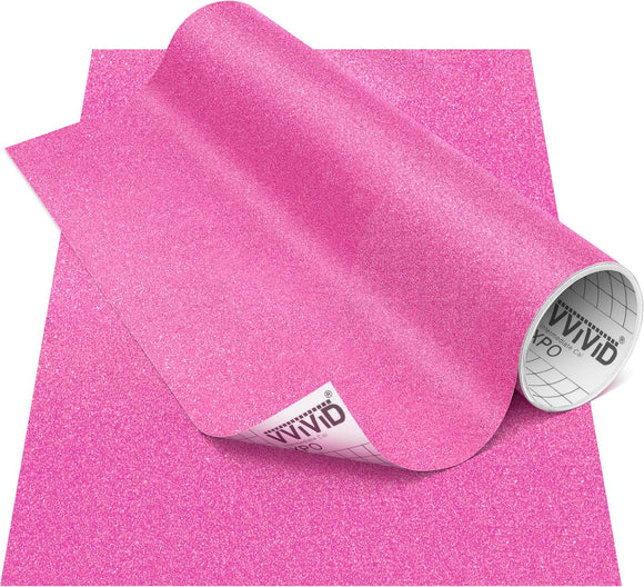 Deco65 Pink Glitter Craft Vinyl