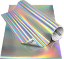 DECO65 Chrome Rainbow Lazer Holographic Permanent Craft Film-7