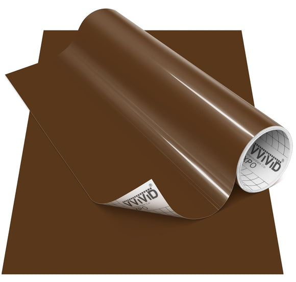 DECO65 Gloss Brown Permanent Craft Film