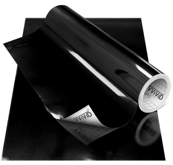 DECO65 Chrome Black Permanent Craft Film