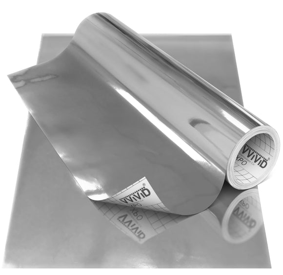 DECO65 Chrome Silver Permanent Craft Film