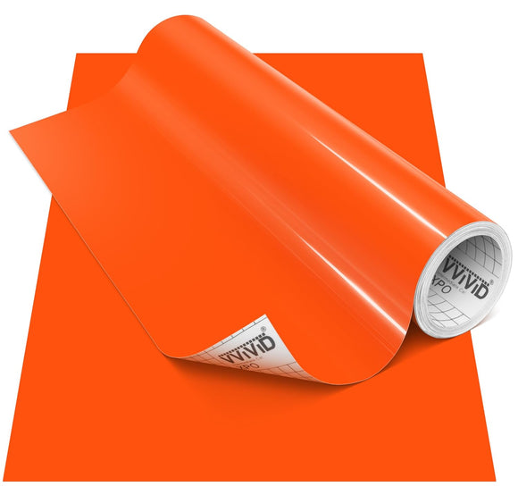 DECO65 Gloss Orange Permanent Craft Film