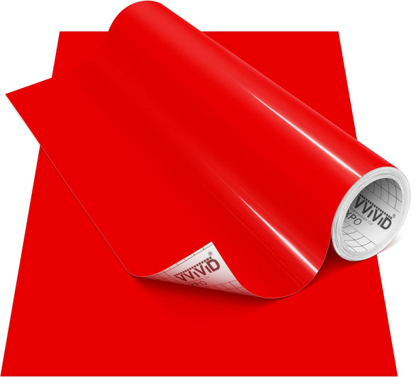 DECO65 Gloss Red Permanent Craft Film