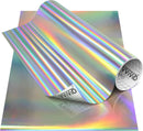 DECO65 Chrome Rainbow Lazer Holographic Permanent Craft Film-1