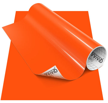 DECO65 Gloss Orange Permanent Craft Film