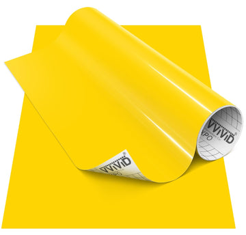 DECO65 Gloss Yellow Permanent Craft Film