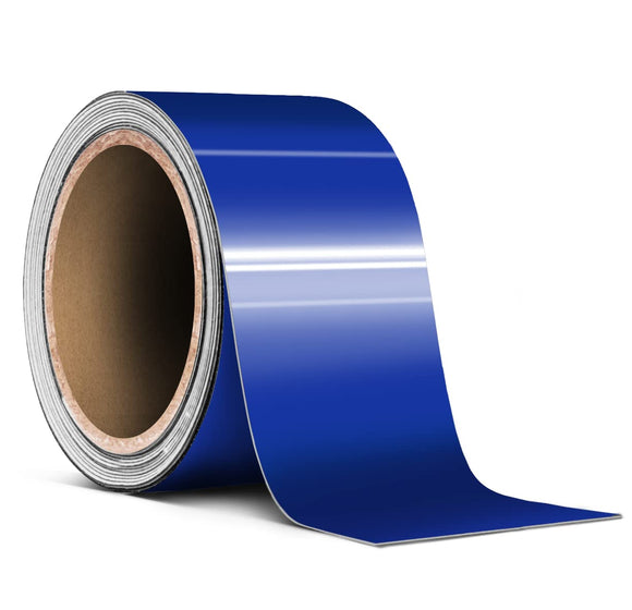 Gloss Navy Blue Tape Chrome Deletes 2 Inch Thick