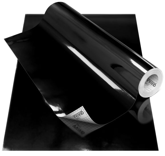 DECO65 Chrome Black Permanent Craft Film