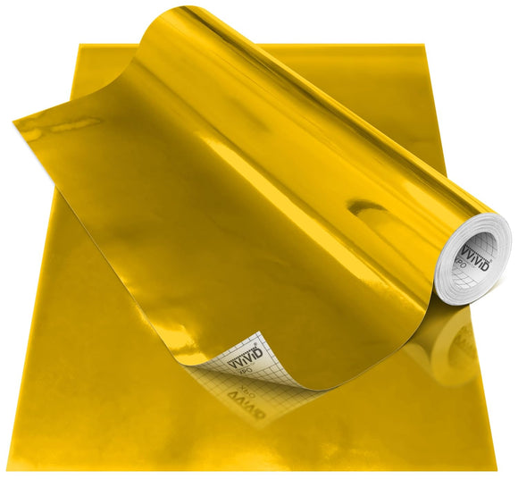 DECO65 Gloss Gold Chrome Permanent Craft Film