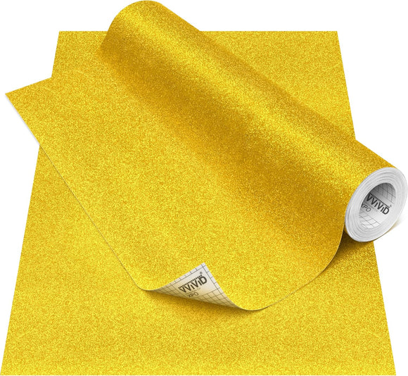 Deco65 Gold Glitter Craft Vinyl