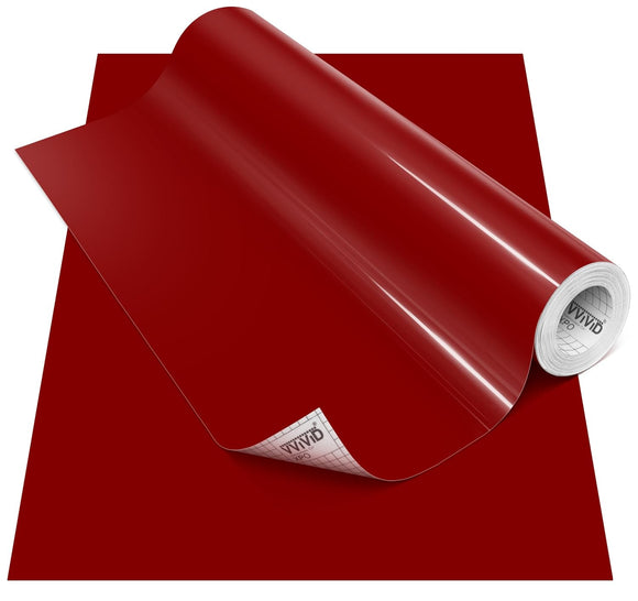 DECO65 Gloss Burgundy Permanent Craft Film