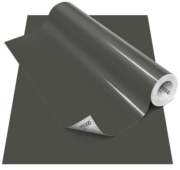 DECO65 Gloss Dark Grey Permanent Craft Film