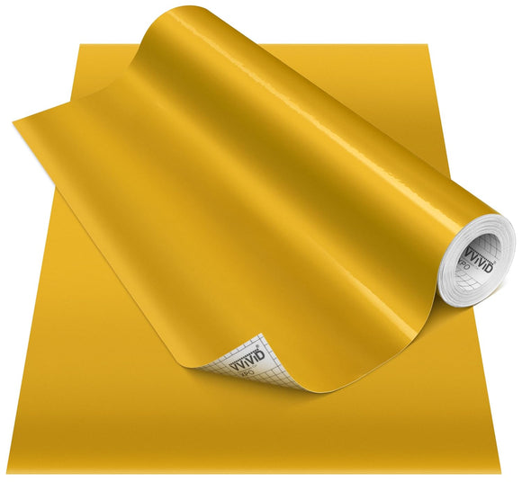 DECO65 Gloss Gold Metallic Permanent Craft Film