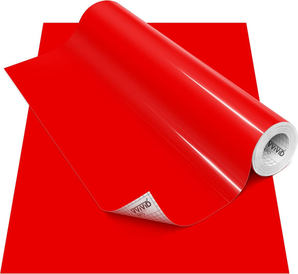 DECO65 Gloss Red Permanent Craft Film