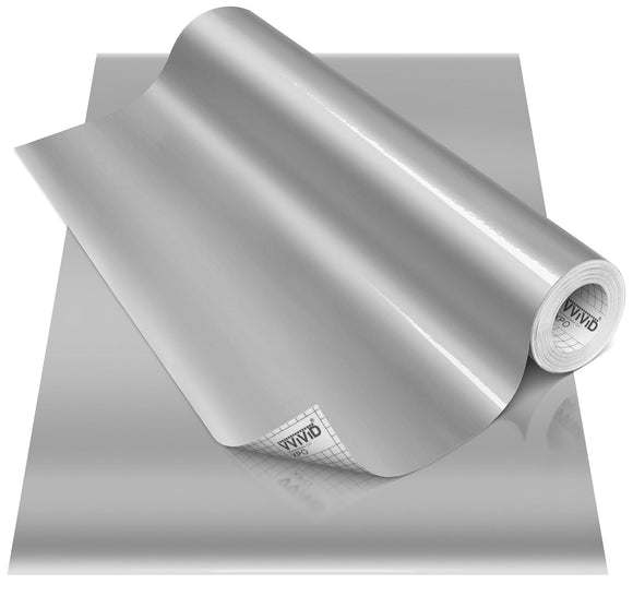 DECO65 Gloss Silver Metallic Permanent Craft Film