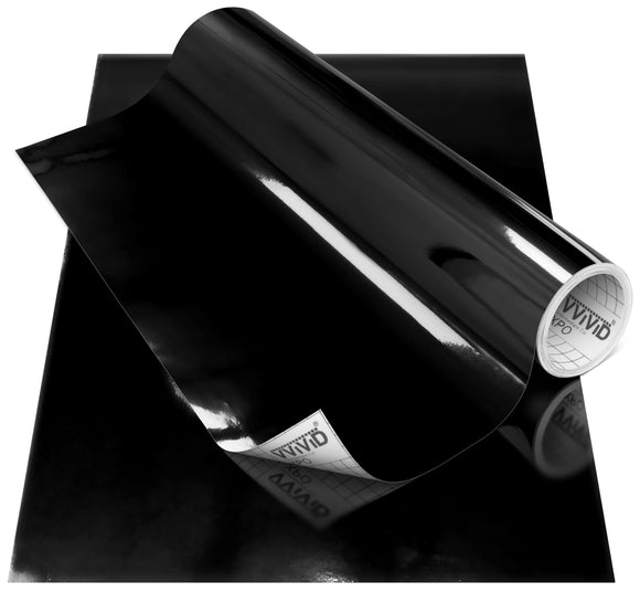 DECO65 Chrome Black Permanent Craft Film