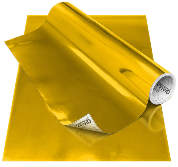 DECO65 Gloss Gold Chrome Permanent Craft Film