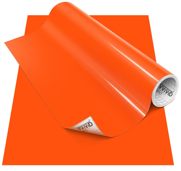 DECO65 Gloss Orange Permanent Craft Film