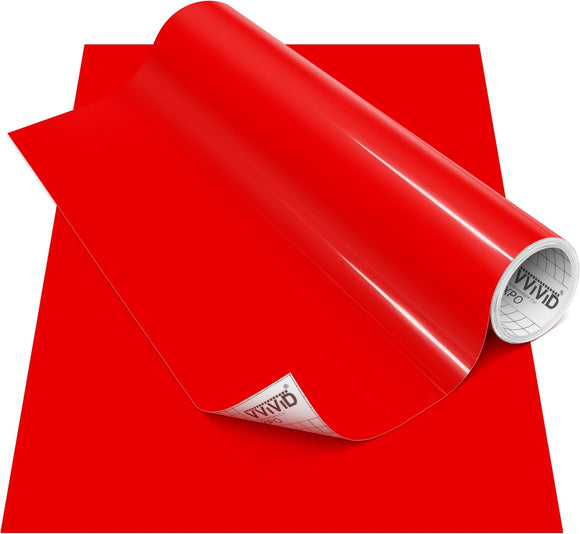 DECO65 Gloss Red Permanent Craft Film