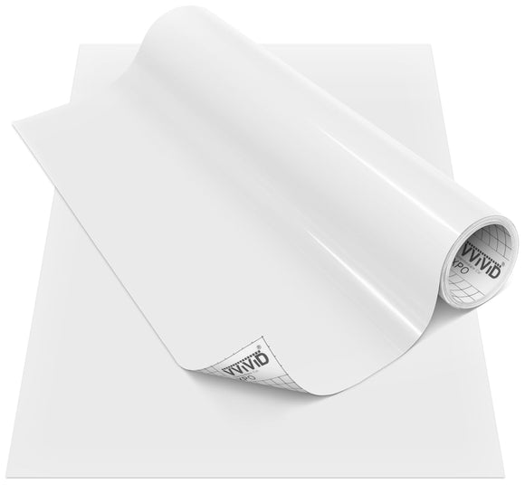 DECO65 Gloss White Permanent Craft Film