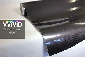 XPO Black High Gloss Carbon Fibre Tek R 3D Cast Vinyl Diy Wrap ( 10ft x 5ft )