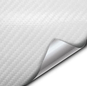 VViViD® XPO White Carbon Fiber Car Wrap Vinyl Roll with Air Release Technology (1ft x 5ft)