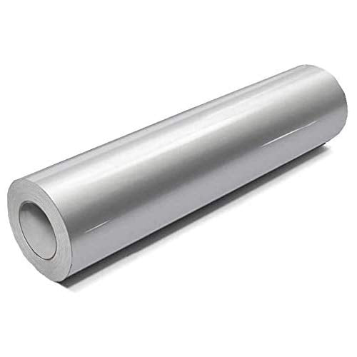 VViViD Silver Metallic DECO65 Permanent Adhesive Craft Vinyl for Cricut, Silhouette & Cameo (150ft x 11.8 Inch Master Roll)