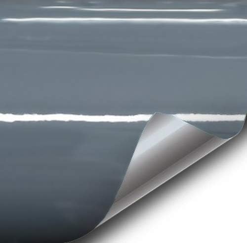 VVIVID+ Gloss Slate Grey Grigio Telesto Vinyl Car Wrap Film DIY Easy to Install No-Mess Decal VViViD (10ft x 5ft)