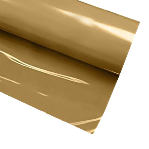 VVIVID+ Gold Premium Line Heat Transfer Film 12 Inch x 36 Inch (3ft) for Silhouette, Cricut & Cameo