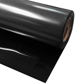 VVIVID+ Black Premium Line Heat Transfer Film for Silhouette, Cricut & Cameo (12 Inch x 72 Inch (6ft))